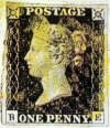 One Penny Black - Die erste Briefmarke der Welt